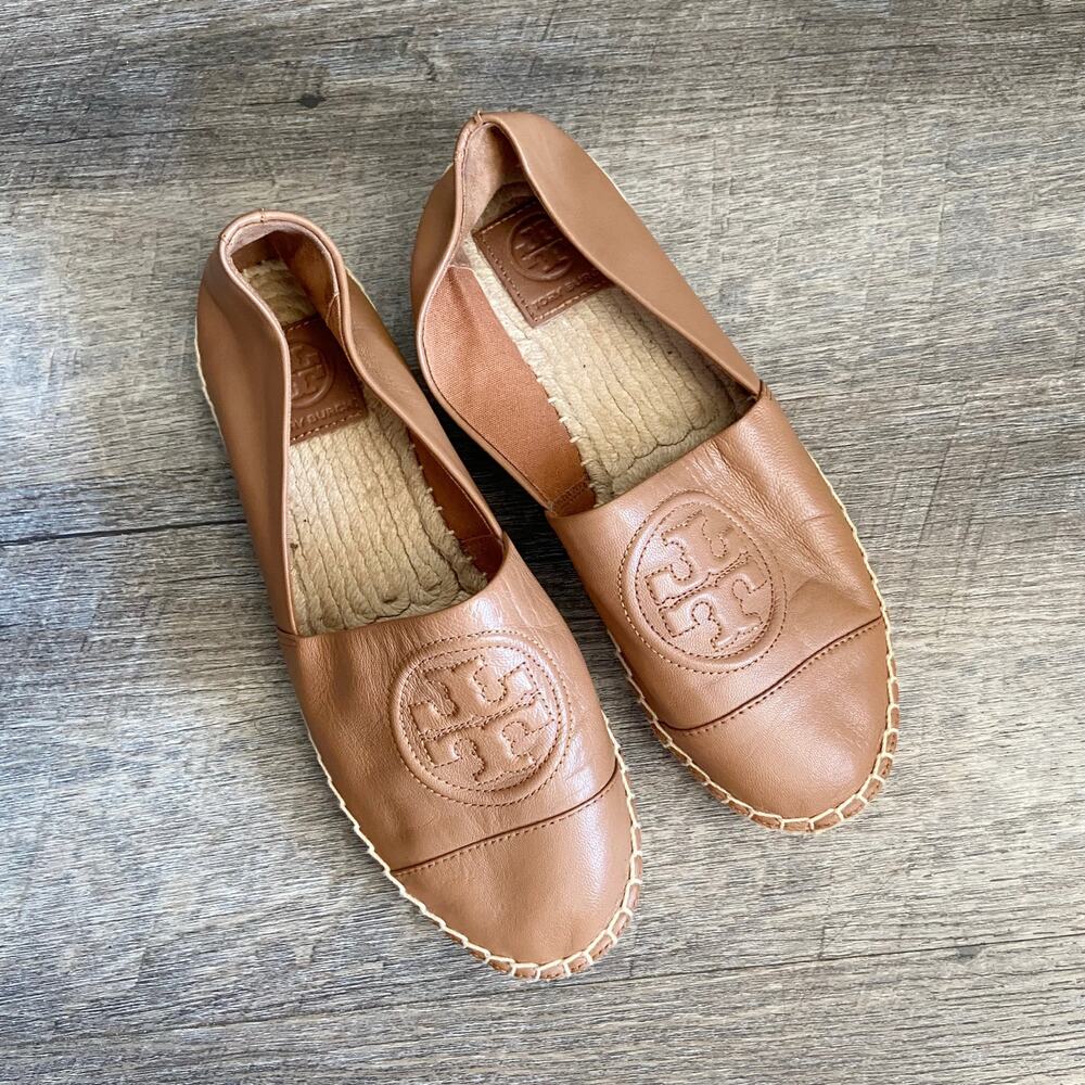 Tory Burch Tan Leather Flats
